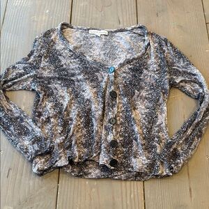 French Laundry Black and Gray Cardigan